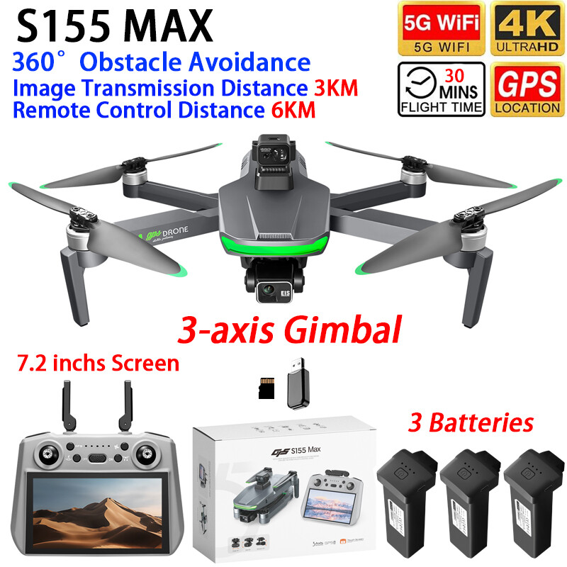 Drone S155 MAX GPS WIFI 3KM FP - Drone Surveying avis et prix